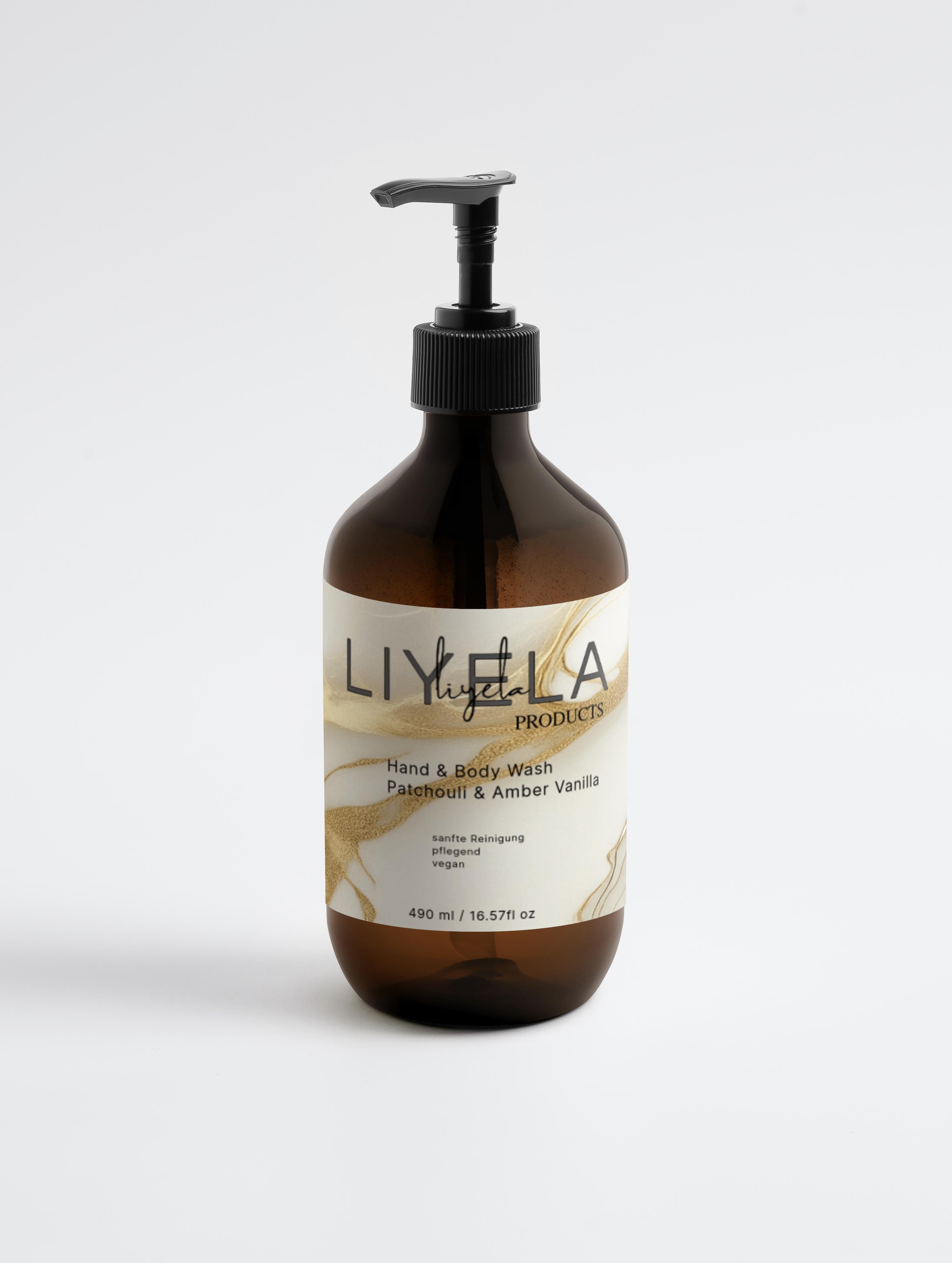 Hand & Body Wash, Patchouli & Amber Vanilla